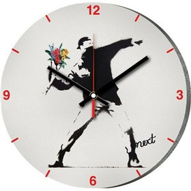 Next Deco Ρολόι Τοίχου Διαδηλωτής Πλαστικό 31cm Next Deco Ρολόι Τοίχου Διαδηλωτής Πλαστικό 31cm