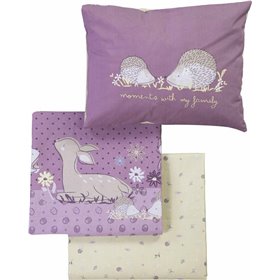 Nef-Nef Σετ Σεντόνια Κούνιας Forest Friends 120x170cm Orchid 3τμχ Nef-Nef Σετ Σεντόνια Κούνιας Forest Friends 120x170cm Orchid 3τμχ
