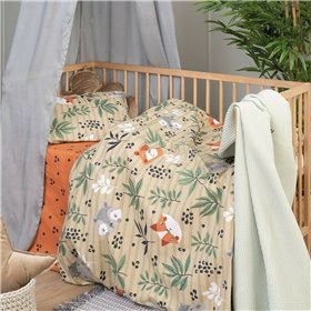 Palamaiki Σετ Σεντόνια Κούνιας MK744 με Λάστιχο 70x140cm