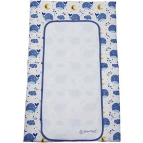 Bebe Stars Μαλακή Αλλαξιέρα Whale από Ύφασμα Μπλε 48x80cm Bebe Stars Μαλακή Αλλαξιέρα Whale από Ύφασμα Μπλε 48x80cm