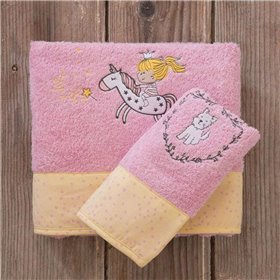 Nima Σετ Πετσέτες Magie Ροζ 2τμχ