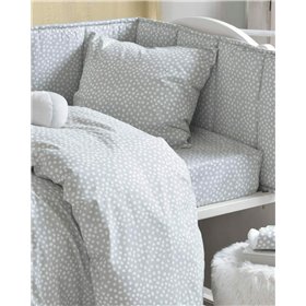 Rythmos Βρεφική Παπλωματοθήκη Σετ Cute 110x160cm Γκρι