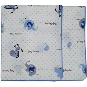 Beboulino Σετ Βρεφικές Μαξιλαροθήκες "Animals" από 100% Βαμβάκι Λευκές 35x45cm