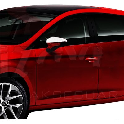 S-dizayn Μεταλλικά Καπάκια Καθρεφτών Seat Leon 3D/5D 2013 Χρώμιο 2τμχΚωδικός: ΚΚ.7111010/SD 