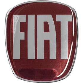 Race Axion Αυτοκόλλητο Σήμα Καπό Fiat 6x6.6cm Μπορντό 1τμχ