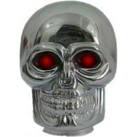 Bottari Πόμολο Ταχυτήτων Σχέδιο Νεκροκεφαλή Χρώμιο/Κόκκινα ΜάτιαΚωδικός: 13410 