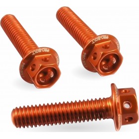 ΚΙΤ ΒΙΔΕΣ ΕΞΑΓΩΝΕΣ ALUMINIUM BRAKE CLUTCH PERCH PINCH BOLT SET RACE SPEC HXBCPERCH230ROE ORANGE| PRO BOLT