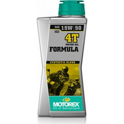 Motorex Formula 4T Λάδι Μοτοσυκλέτας για Τετράχρονους Κινητήρες 15W-50 1lt