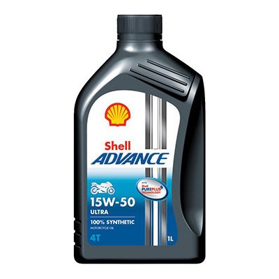 Shell Advance Ultra 4T Λάδι Μοτοσυκλέτας για Τετράχρονους Κινητήρες 15W-50 1lt