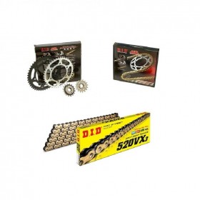 DID-JT Σετ Γρανάζια Αλυσίδα Χρυσή (15-41-520VX/GB) για Honda CB 500X 2013-2016Κωδικός: KDID-QHCB500XDVXG51 