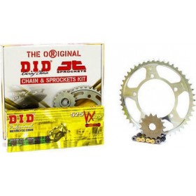 DID-JT Σετ Γρανάζια Αλυσίδα για Honda XL 700V Transalp 1988-2000 / XLV 700 Transalp 2008-2013Κωδικός: 17QHXLV600VXG57 