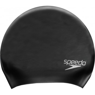 Speedo Long Hair 06168-0001U Σκουφάκι Κολύμβησης Ενηλίκων από Σιλικόνη Μαύρο για Μακριά Μαλλιά