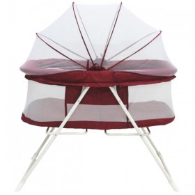 Βρεφικό λίκνο κόκκινο σκούρο αναδιπλούμενο Βρεφικό λίκνο κόκκινο σκούρο αναδιπλούμενο