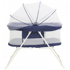 Βρεφικό λίκνο μπλε σκούρο αναδιπλούμενο Βρεφικό λίκνο μπλε σκούρο αναδιπλούμενο