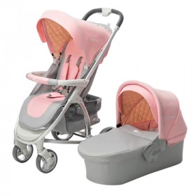 Καροτσάκι μωρού ροζ 3 σε 1 Teknum K-205 Καροτσάκι μωρού ροζ 3 σε 1