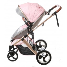 Καρότσι μωρού Viper ροζ-γκρι K-122 Καρότσι μωρού Viper ροζ-γκρι