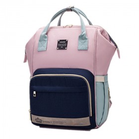 Τσάντα πλάτης μωρού LEQUEEN ροζ-μπλε-μέντα B-255 Τσάντα πλάτης μωρού LEQUEEN ροζ-μπλε-μέντα