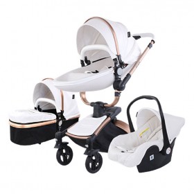 Καροτσάκι μωρού Agape λευκό 360°