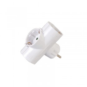 Αντάπτορας πρίζας 3 θέσεων - Σταυρός - 068669