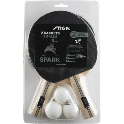 Stiga Spark 2 Σετ Ρακέτες Ping Pong για Αρχάριους ΠαίκτεςΚωδικός: 1210-5618-01 