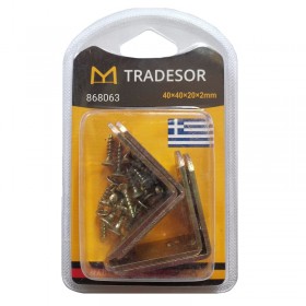 Μεντεσές πόρτας - 40Χ40Χ22Χ2 Μεντεσές πόρτας - 40Χ40Χ22Χ2