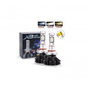 Λάμπες LED - H7 - 6000lm - 50W - 005506 - X3 Λάμπες LED - H7 - 6000lm - 50W - 005506 - X3