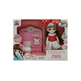 Παιδική κούκλα με αξεσουάρ - Y07B-1E - 433442