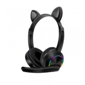 Ασύρματα ακουστικά - Cat Headphones - K23 - Black Ασύρματα ακουστικά - Cat Headphones - K23 - Black