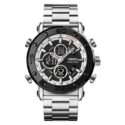 Ψηφιακό/αναλογικό ρολόι χειρός – Skmei - 1636 - Silver