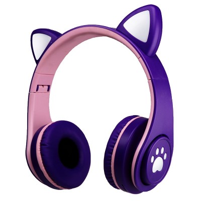 Ασύρματα ακουστικά - Cat Headphones - YW018 - 623643 - Purple