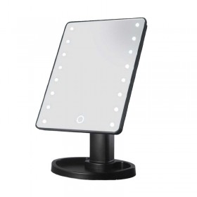 Περιστρεφόμενος καθρέφτης μακιγιάζ με LED - 16LED - 235932