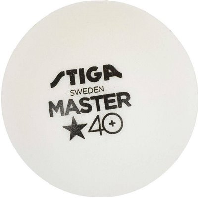 Stiga Master 40+ 1111-2410-06 Μπαλάκια Ping Pong 1 Star 6τμχ