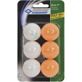Donic Elite 608511 Μπαλάκια Ping Pong 1 Star 6τμχ