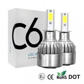"ΣΥΣΤΗΜΑ LED C6 H3 60W 7200LM ΣΥΣΤΗΜΑ LED C6 H3 60W 7200LM, 6500K