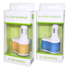 ΦΟΡΤΙΣΤΗΣ ΑΝΑΠΤΗΡΑ ΜΕ 2 USB ΜΠΛΕ