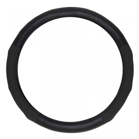 ΚΑΛΥΜΜΑ ΔΕΡΜΑΤΙΝΟ ΔΙΧΡΩΜΟ 38cm ΜΑΥΡΟ