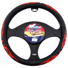 ΚΑΛΥΜΜΑ ΤΙΜΟΝΙΟΥ TRIBAL - ΔΕΡΜΑΤΙΝΗ ΜΑΥΡΟ/ΚΟΚΚΙΝΟ ΚΑΛΥΜΜΑ ΤΙΜΟΝΙΟΥ TRIBAL - ΔΕΡΜΑΤΙΝΗ ΜΑΥΡΟ/ΚΟΚΚΙΝΟ