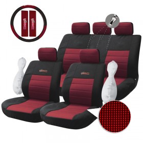 ΚΑΛΥΜΜΑΤΑ ΣΕΤ ΔΙΑΙΡΟΥΜΕΝΟ WRC (3 ΣΕ 1) ΜΑΥΡΟ/ΚΟΚΚΙΝΟ