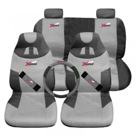 ΚΑΛΥΜΜΑΤΑ ΣΕΤ 3 ΣΕ 1 X-SPEED ΜΑΥΡΟ/ΓΚΡΙ