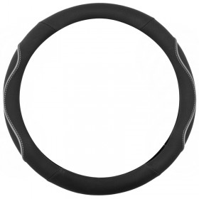 ΚΑΛΥΜΜΑ ΤΙΜΟΝΙΟΥ WAVY 38 CM ΜΑΥΡΟ/ΓΚΡΙ