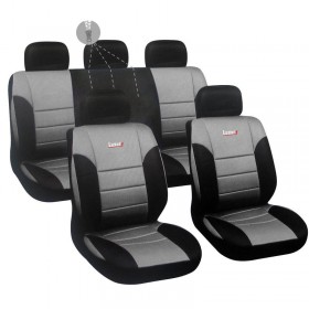 ΚΑΛΥΜΜΑΤΑ ΣΕΤ ΔΙΑΙΡΟΥΜΕΝΑ LUXURY (PU) ΜΑΥΡΟ/ΓΚΡΙ