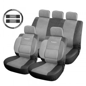 ΚΑΛΥΜΜΑΤΑ ΣΕΤ SAFARI PU ΜΑΥΡΟ/ΓΚΡΙ