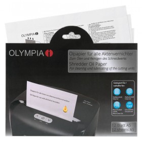 Olympia 9130 Χαρτί με λάδι για καταστροφείς εγγράφων 12 τμχ Α5 Olympia 9130 Χαρτί με λάδι για καταστροφείς εγγράφων 12 τμχ Α5