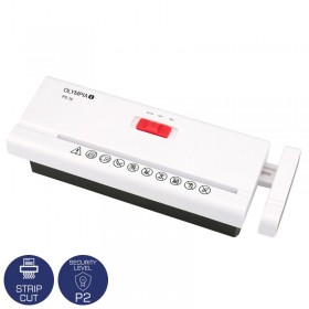 Olympia PS 16 Καταστροφέας εγγράφων Strip Cut χωρίς κάδο Λευκός Strip Cut P2 – 6 x A4