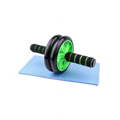 Ab Roller with exercise mat for the knees (GREEN)  LIGASPORT*