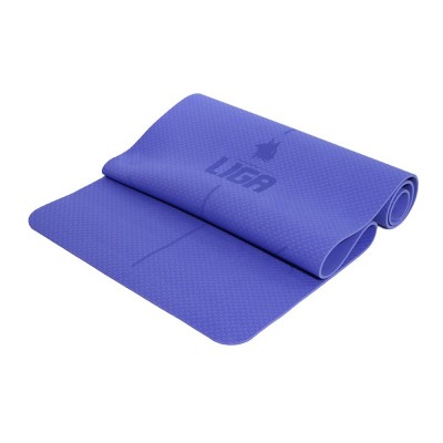TPE  yoga mat (original) 185cm*68cm*0,6cm (BLUE) LIGASPORT*
