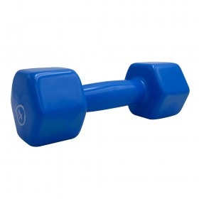 VINYL DUMBBELL  - 4kg (BLUE) LIGASPORT VINYL DUMBBELL  - 4kg (BLUE) LIGASPORT