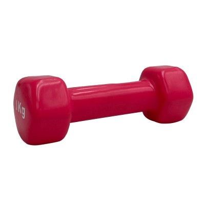 VINYL DUMBBELL – 1kg (PINK) LIGASPORT