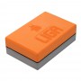 Yoga block two colored (orange/grey) LIGASPORT*