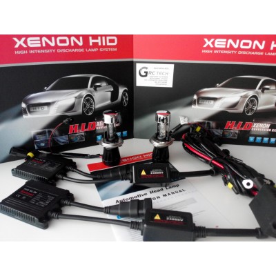 GRC XENON SLIM Η4 H/L ΚΙΤ(H4 H/L Moving) Δύο σκάλες Με κινούμενη λάμπα για μικρή και μεγάλη σκάλα